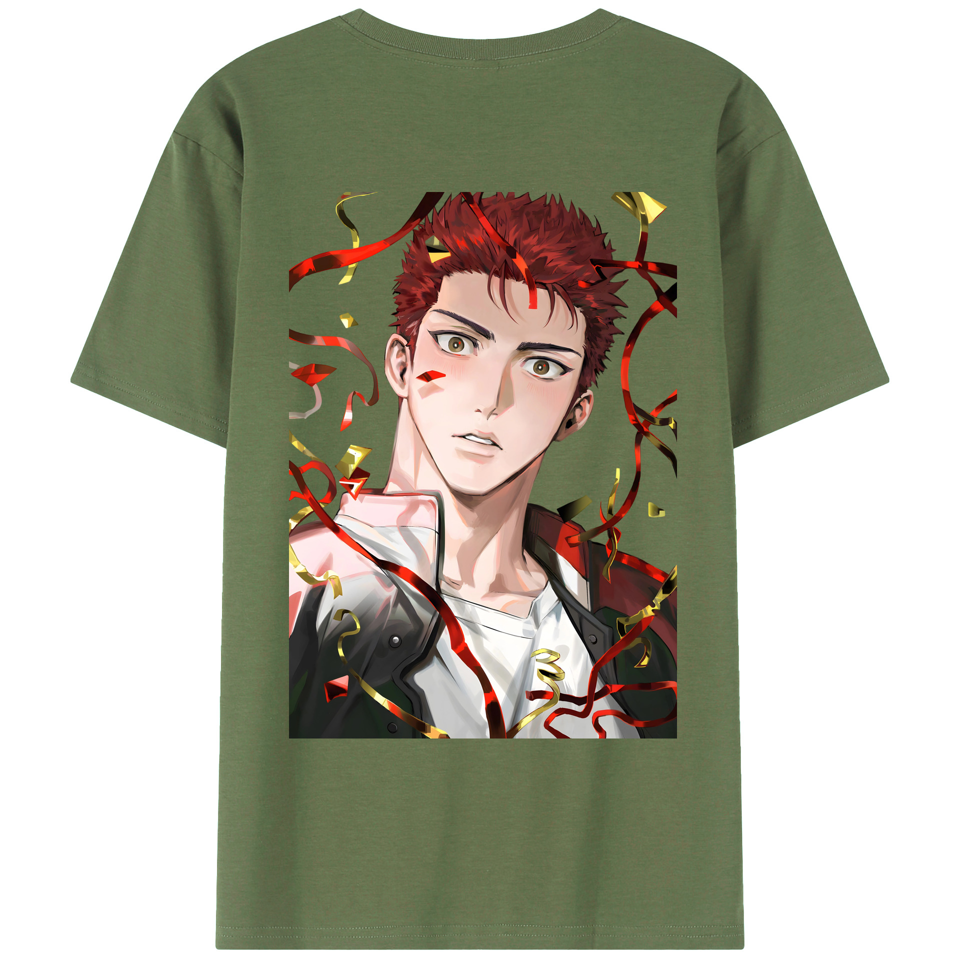 （画像用） SLAM DUNK／スラムダンク 綿100％ メンズ半袖Tシャツ（バックプリント） 通気性